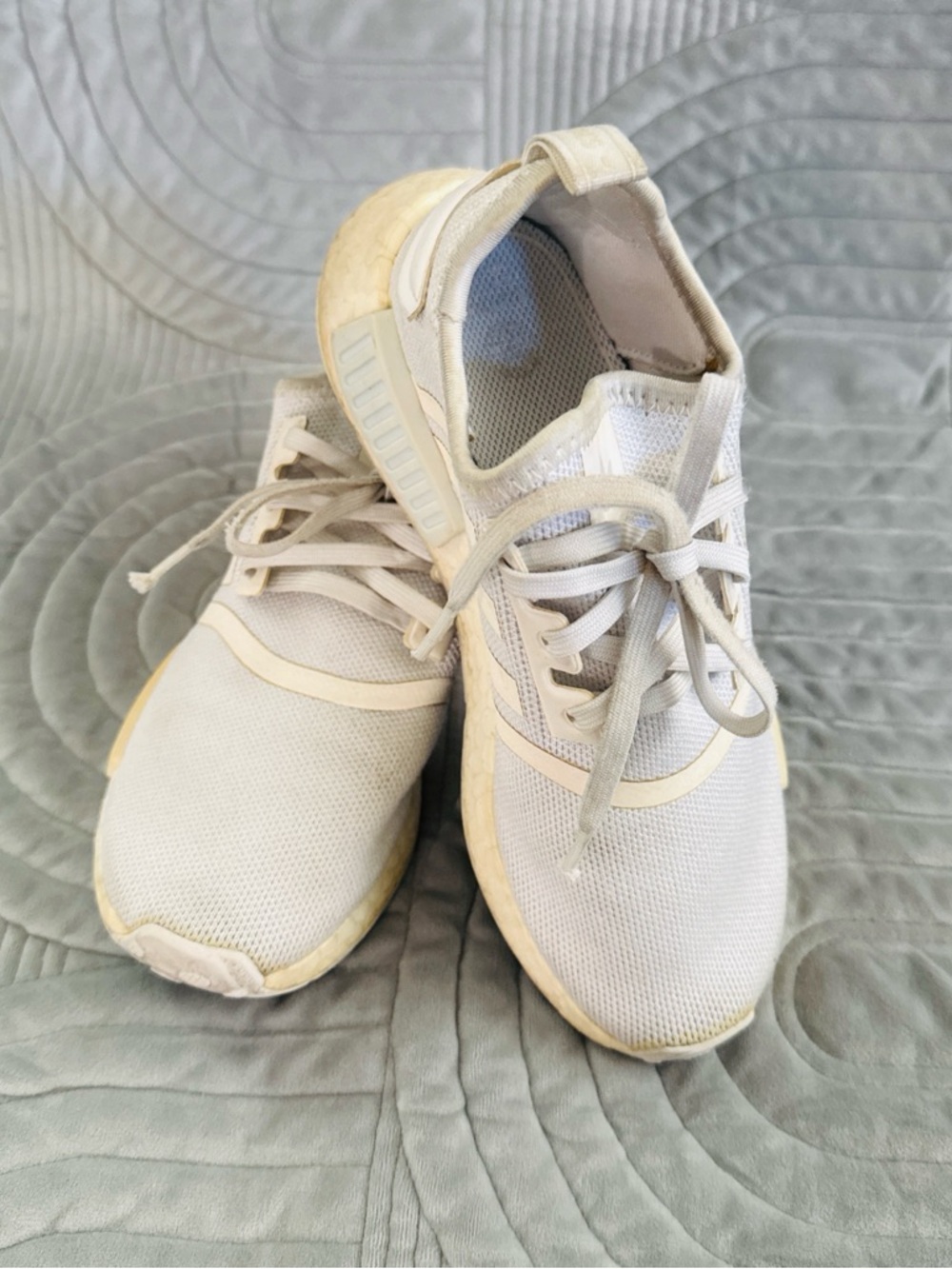 Adidas NMD R1 Athletic Sneakers - Neutral Knit Trainers
Good condition